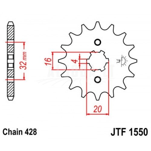 Priekinė žvaigždė JTF 1550-14