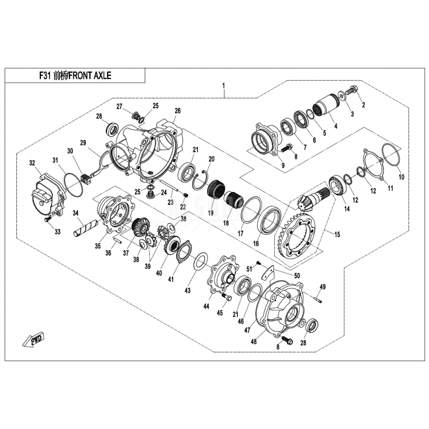 Q830-310000-10002 GEARCASE ASSY Q830-310000-10002 GEARCASE ASSY