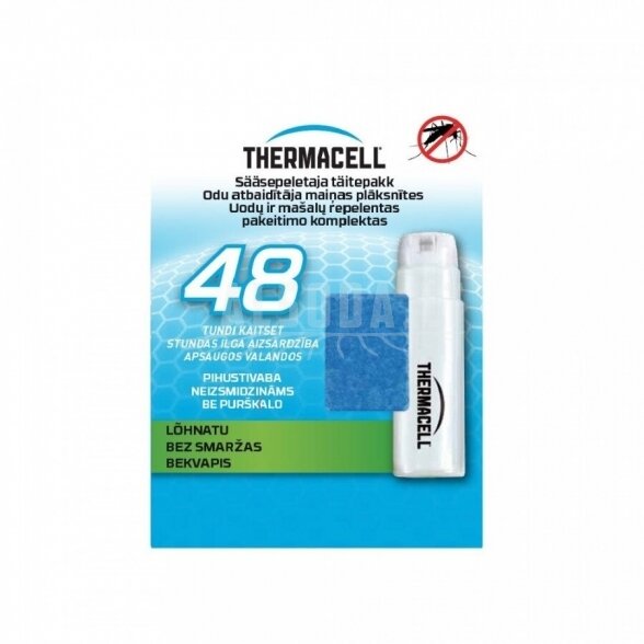 THERMACELL Uodų repelento papildymas (MR300G, MRPSW), apsauga iki 48 valandų 1 THERMACELL Uodų repelento papildymas (MR300G, MRPSW), apsauga iki 48 valandų 1