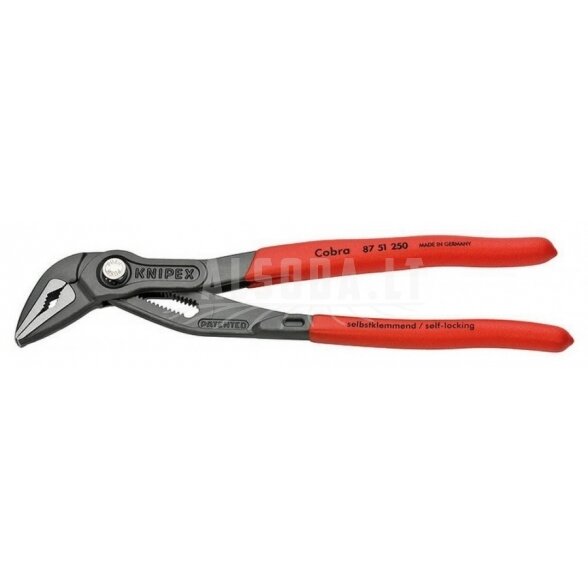 Replės Cobra 250mm, plonos  D32mm, Knipex