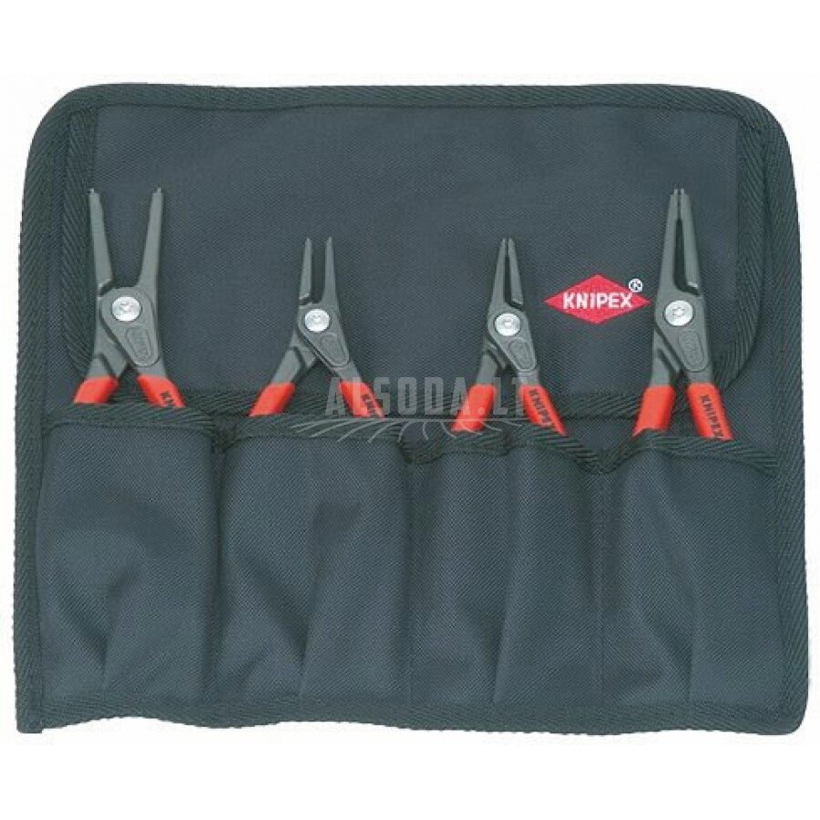 Replių vidiniams ir išoriniams žiedams komplektas 4 vnt., Knipex Replių vidiniams ir išoriniams žiedams komplektas 4 vnt., Knipex