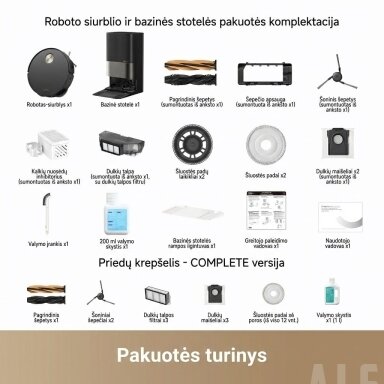 Robotas siurblys Dreame X50 ULTRA | Black | Complete Robotas siurblys Dreame X50 ULTRA | Black | Complete