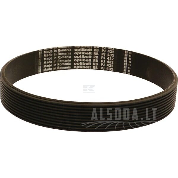 Rumbuotas diržas 10 briaunų PJ 432mm Optibelt
