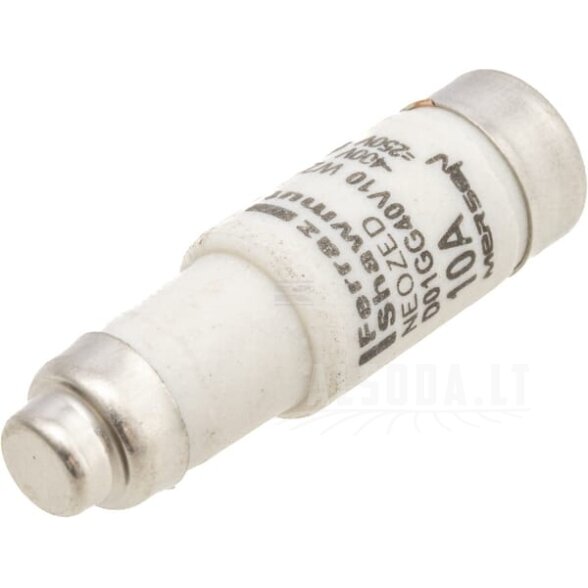 Saugiklis 400 V 10 A, ilgis 36 mm 1 Saugiklis 400 V 10 A, ilgis 36 mm 1