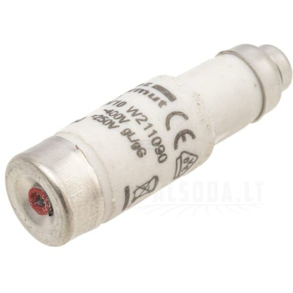 Saugiklis 400 V 10 A, ilgis 36 mm 2 Saugiklis 400 V 10 A, ilgis 36 mm 2