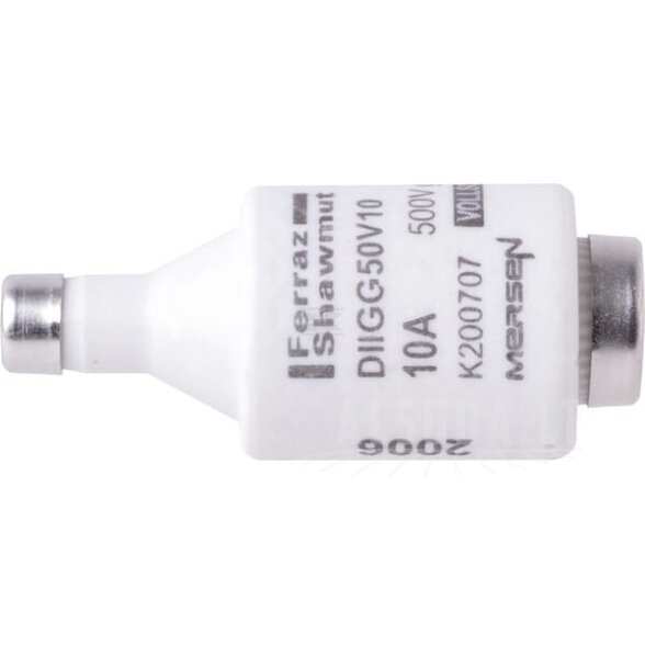 Saugiklis 500 V 10 A Ilgis 50 mm 2