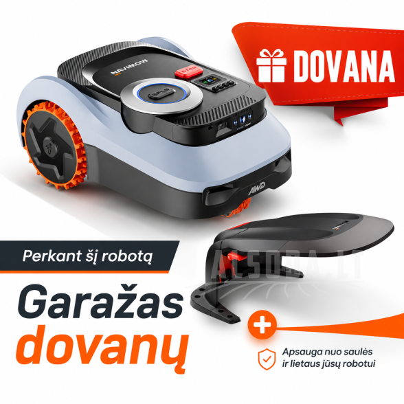 Segway Navimow i220 LiDAR Pro | 2000 m² Vejos Robotas + DOVANA Segway Navimow i220 LiDAR Pro | 2000 m² Vejos Robotas + DOVANA