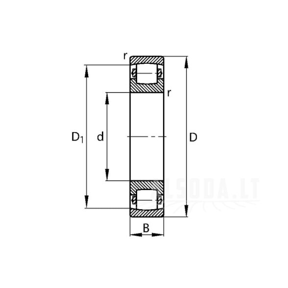 Sferinis ritininis guolis 65x140x33mm SKF 1 Sferinis ritininis guolis 65x140x33mm SKF 1