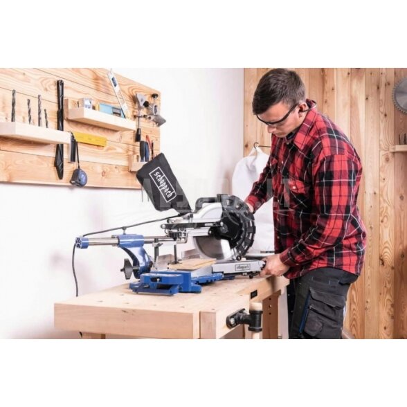 Skersinio pjovimo staklės HM254 + papildomas diskas, Scheppach 2