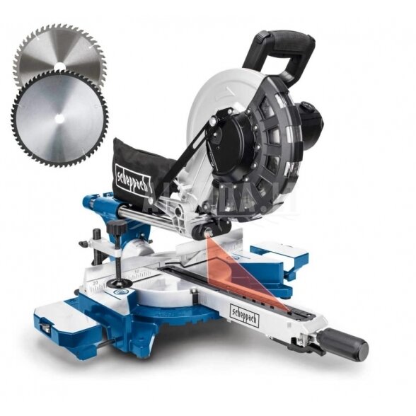 Skersinio pjovimo staklės HM254 + papildomas diskas, Scheppach