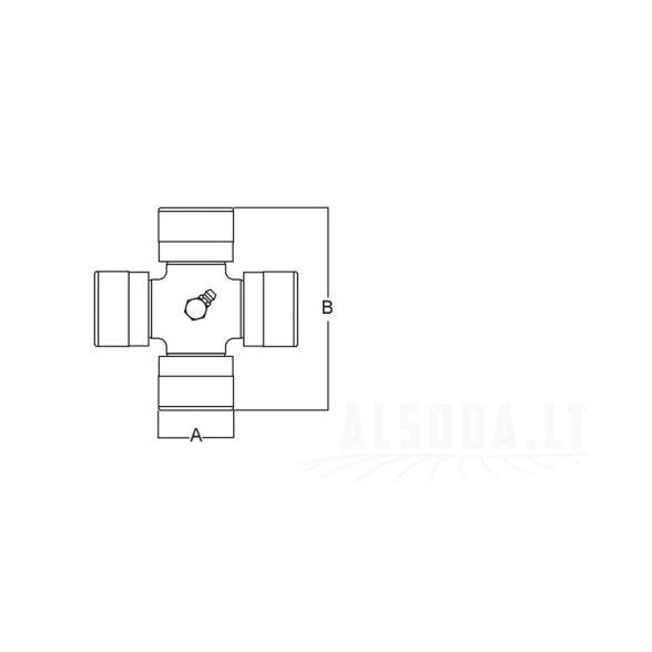 Skersinis kakliukas Ø 32x76mm L24 gopart 1