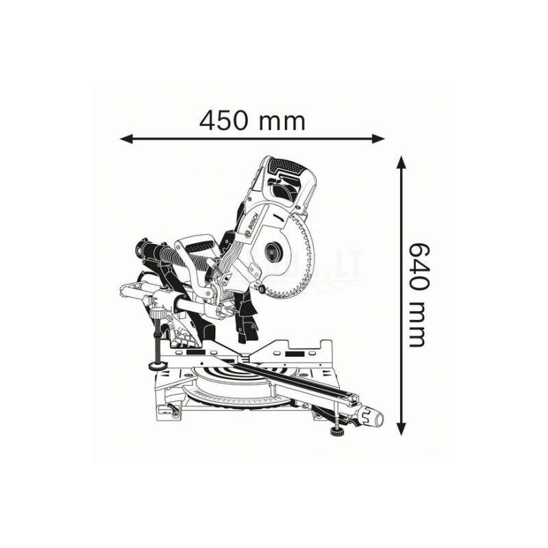 Skersinio pjovimo staklės BOSCH GCM 8 SDE Professional 1
