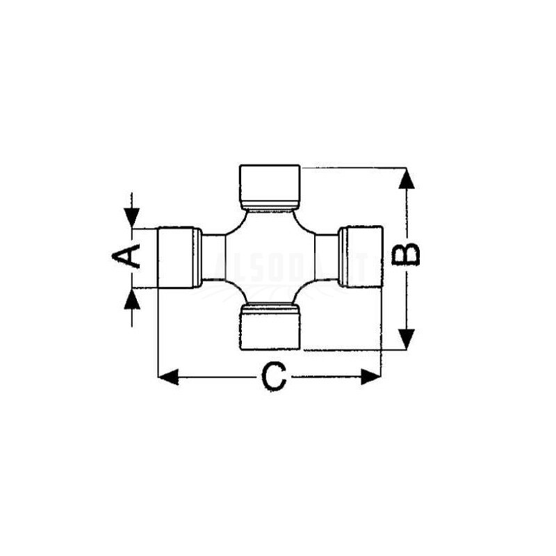 Skersinis kakliukas Ø 23,8x74,1mm / Ø 23,8x82,1mm CVJ T20 / V20 Comer 1 Skersinis kakliukas Ø 23,8x74,1mm / Ø 23,8x82,1mm CVJ T20 / V20 Comer 1