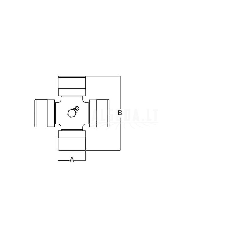 Skersinis kakliukas Ø 32x76mm L24 gopart 1