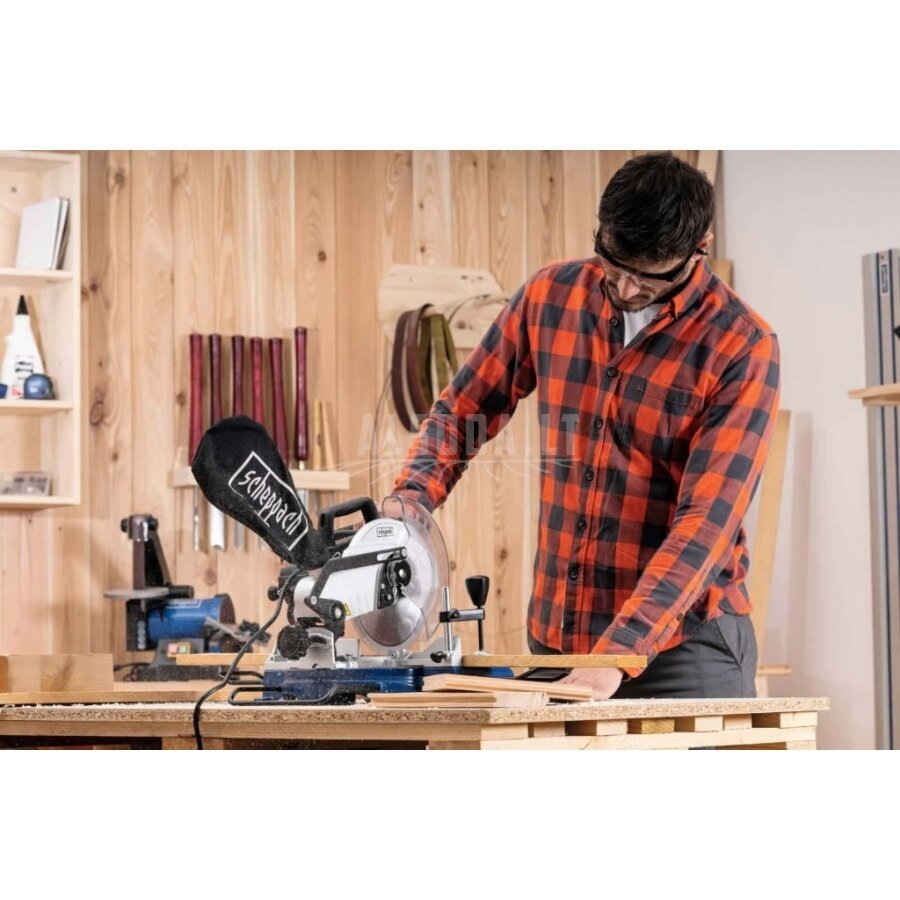 Skersinio pjovimo staklės HM80L, Scheppach 1 Skersinio pjovimo staklės HM80L, Scheppach 1