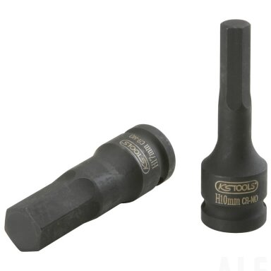 Smūginė galvutė antgalis  šešiabriaunė, ilga 1/2" 19mm, KS Tools