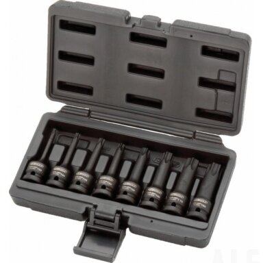 Smūginių galvučių komplektas ½" Torx T30-T80 8 vnt., KS Tools