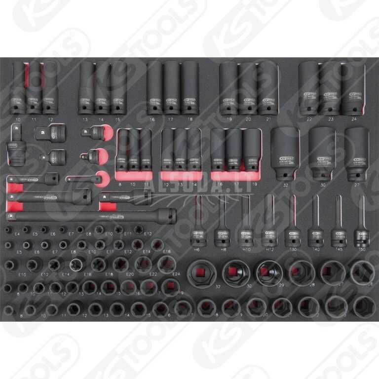 Smūginių galvučių kompl.1/4"+3/8"+1/2" SCS, 102 vnt, KS Tools Smūginių galvučių kompl.1/4"+3/8"+1/2" SCS, 102 vnt, KS Tools