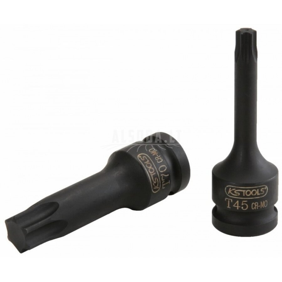 Smūginė galvutė antgalis  1/2", TX50, ilga, KS Tools