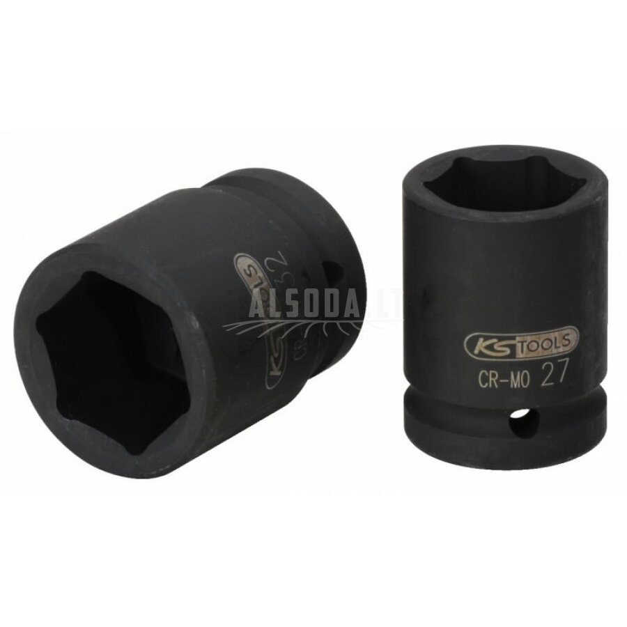 Smūginė galvutė trumpa 3/4" 34mm, KS Tools