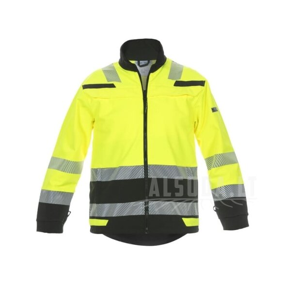 Softshell striukė, geltonai juoda, S dydis, UK:34/EU:48, madinga didelio matomumo linija, Telford, Hydrowear Softshell striukė, geltonai juoda, S dydis, UK:34/EU:48, madinga didelio matomumo linija, Telford, Hydrowear