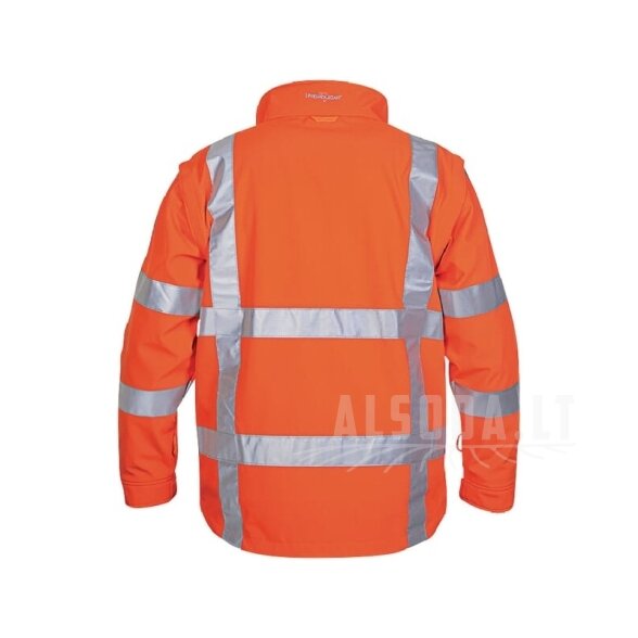 Softshell striukė, oranžinė, 4XL dydis, JK: 48/EU: 64-66, Thermoline, Toulon, Hydrowear 1