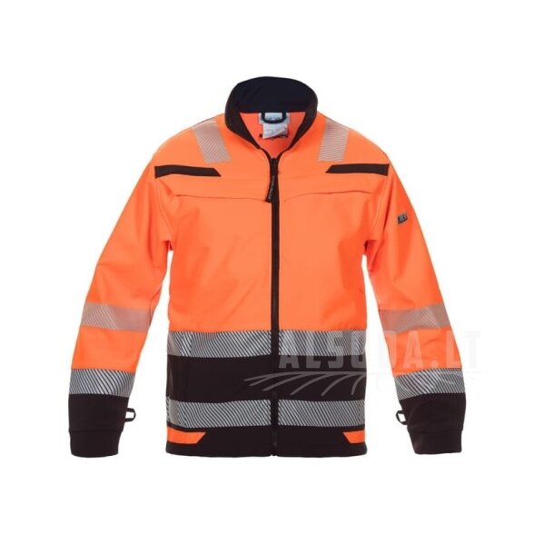 Softshell striukė, oranžinės-juodos spalvos, S dydis, UK:34/EU:48, madinga didelio matomumo linija, Telford, Hydrowear, 04025985 Softshell striukė, oranžinės-juodos spalvos, S dydis, UK:34/EU:48, madinga didelio matomumo linija, Telford, Hydrowear, 04025985