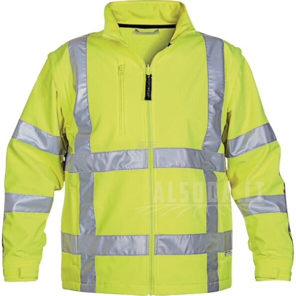 Softshell striukė, geltona, S dydis, UK:34/EU:48, Thermoline, Toulon, Hydrowear