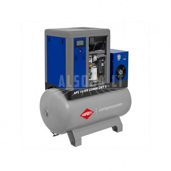 Sraigtinis kompresorius AIRPRESS APS 10 IVR Combi Dry X 10bar 1 Sraigtinis kompresorius AIRPRESS APS 10 IVR Combi Dry X 10bar 1