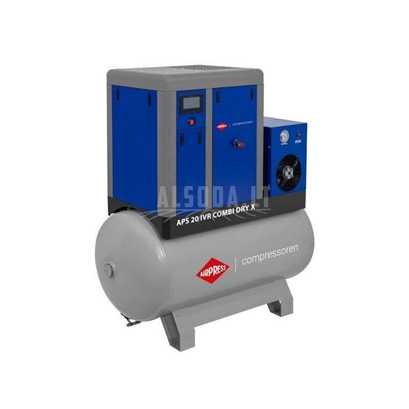 Sraigtinis kompresorius AIRPRESS APS 20 IVR Combi Dry X 10bar
