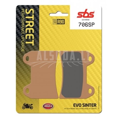 Stabdžių kaladėlės CFMOTO 706HS SBS , 6GUV-0811A0-6000