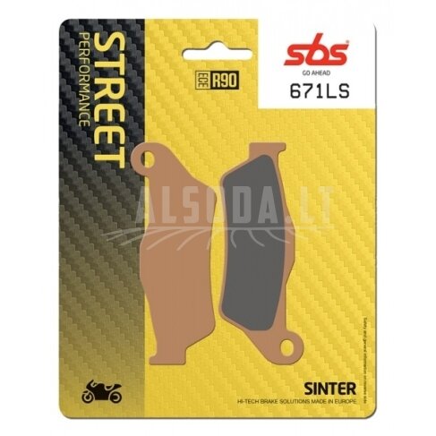 Stabdžių Kaladėlės (trinkelės) 671LS SBS , 6WWV-0816A0-5000 Stabdžių Kaladėlės (trinkelės) 671LS SBS , 6WWV-0816A0-5000