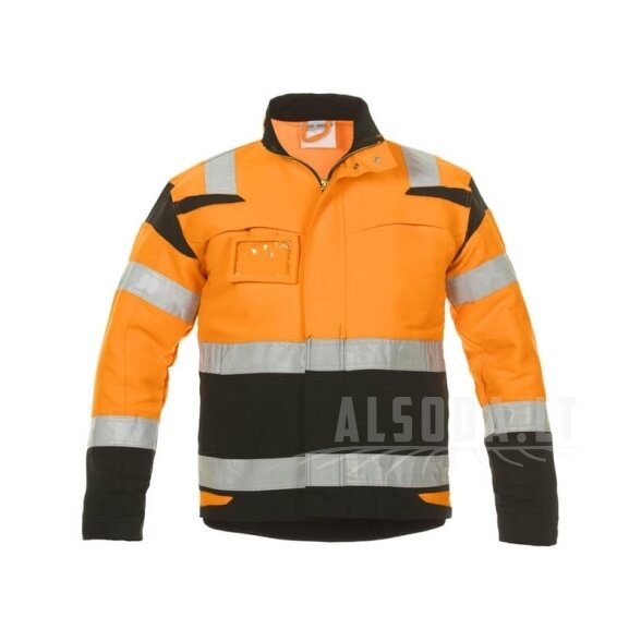 Striukė, oranžinės-juodos spalvos, S dydis, UK:34/EU:48, madinga didelio matomumo linija, Harwich by Hydrowear