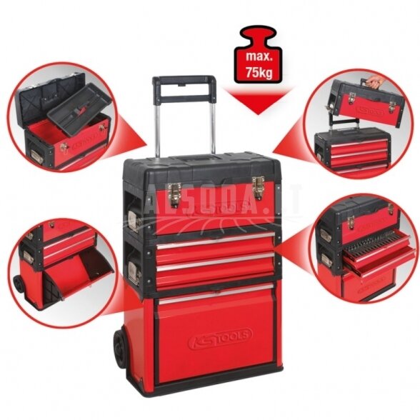 Stumiamas įrankių vežimėlis KS TOOLS 2 Stumiamas įrankių vežimėlis KS TOOLS 2