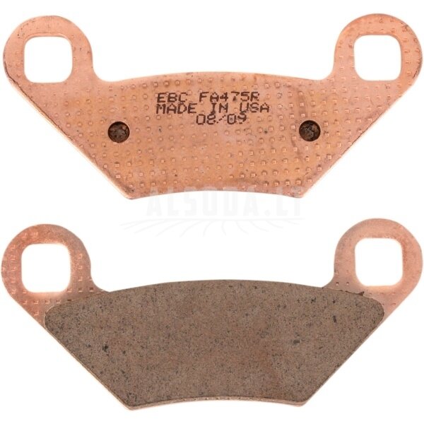 Stabdžių kaladėlės (trinkelės) FA475R FA-R SERIES SINTERED METAL 1722-0365 Stabdžių kaladėlės (trinkelės) FA475R FA-R SERIES SINTERED METAL 1722-0365