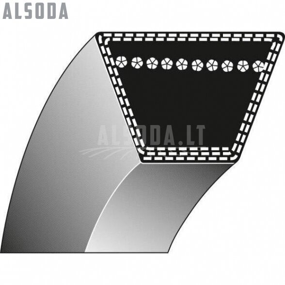 Trapecinis diržas SPB 16,3x1705mm Li, 16,3x1772mm La Trapecinis diržas SPB 16,3x1705mm Li, 16,3x1772mm La