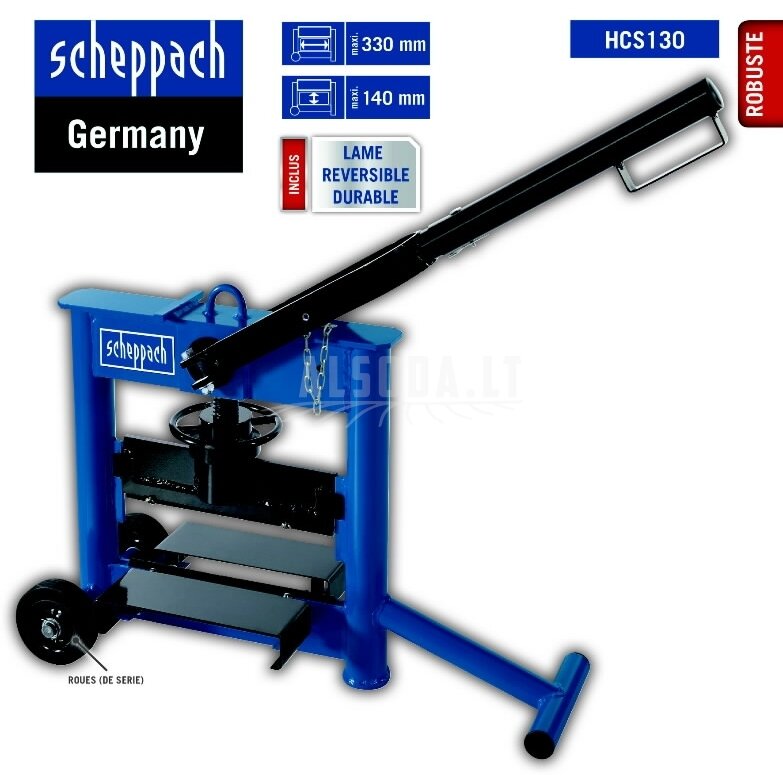 Trinkelių skaldymo staklės HSC130, Scheppach 1 Trinkelių skaldymo staklės HSC130, Scheppach 1