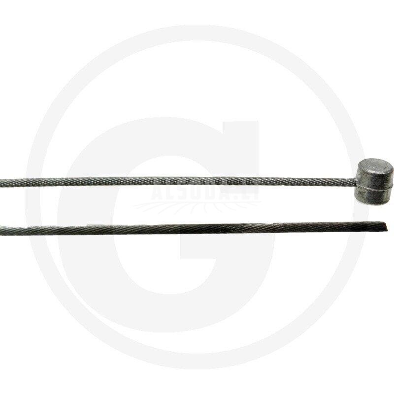 Trosas su statiniu cilindru 2,00 mm x 2500 mm. Skersmuo 9,00 mm Ø x aukštis 9,00 mm