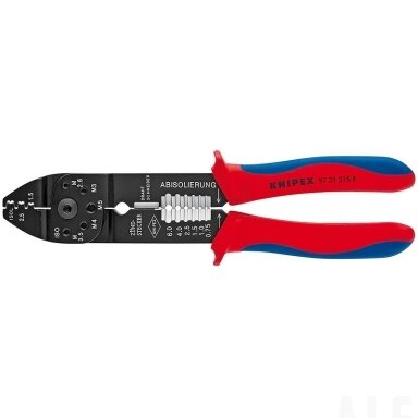 Universalios laido antgalių užspaudimo replės 0.5 - 2.5mm2, Knipex