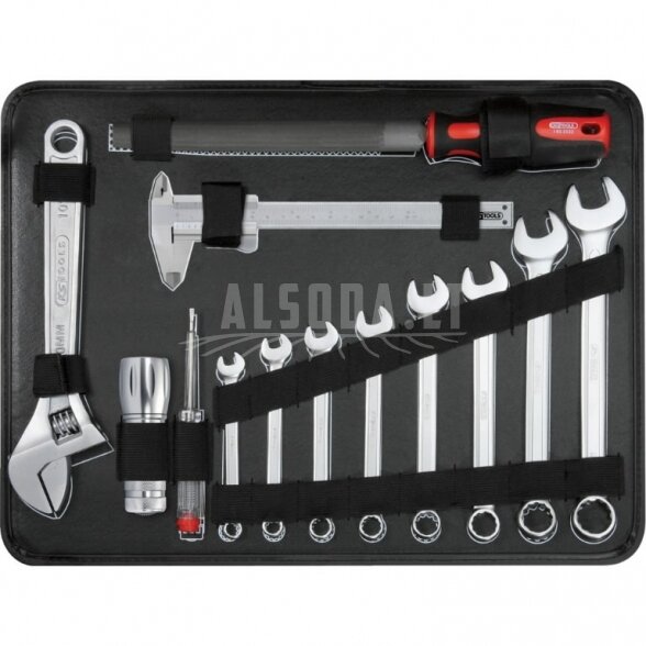 Universalus įrankių komplektas 1/4"+1/2" 127 vnt, KS Tools 3 Universalus įrankių komplektas 1/4"+1/2" 127 vnt, KS Tools 3