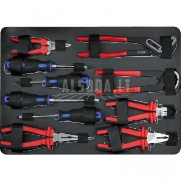 Universalus įrankių komplektas 1/4"+1/2" 127 vnt, KS Tools 4