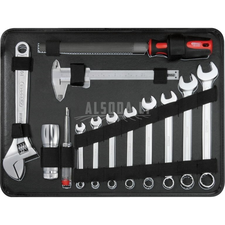 Universalus įrankių komplektas 1/4"+1/2" 127 vnt, KS Tools 3