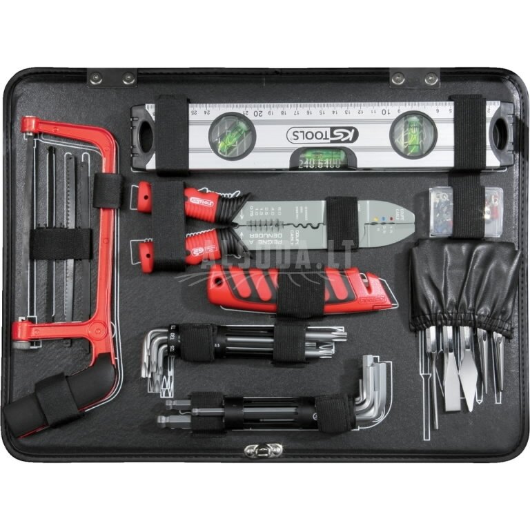 Universalus įrankių komplektas 1/4"+1/2" 127 vnt, KS Tools 5