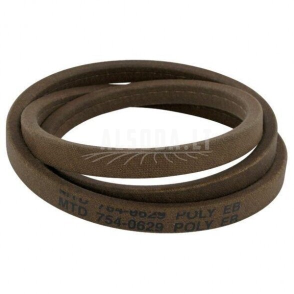 V Formos Diržas 754-0629 ,Vidinis ilgis:, 1286 mm ,Plotis :, 16 mm V Formos Diržas 754-0629 ,Vidinis ilgis:, 1286 mm ,Plotis :, 16 mm