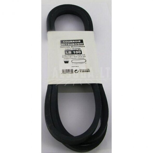 V Formos diržas LB100 Mitsubishi. Išorės ilgis:,2,573 mm,Plotis:,17 mm 1 V Formos diržas LB100 Mitsubishi. Išorės ilgis:,2,573 mm,Plotis:,17 mm 1