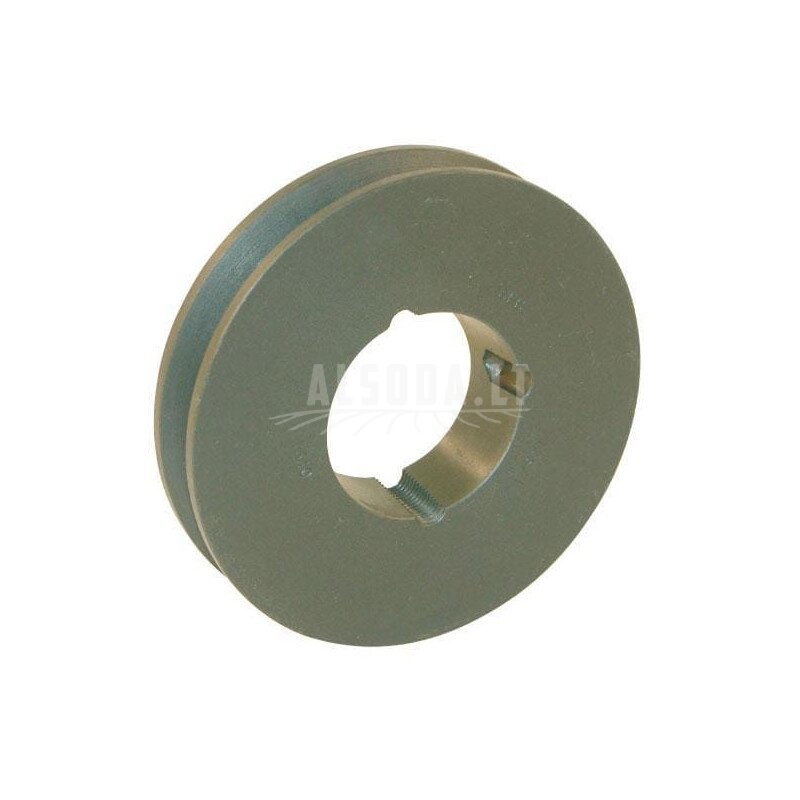V formos diržo skriemulys, 1 griovelis A arba SPA, Ø 90,50 mm, skirtas kūginei fiksavimo įvorei 1210 Kramp V formos diržo skriemulys, 1 griovelis A arba SPA, Ø 90,50 mm, skirtas kūginei fiksavimo įvorei 1210 Kramp