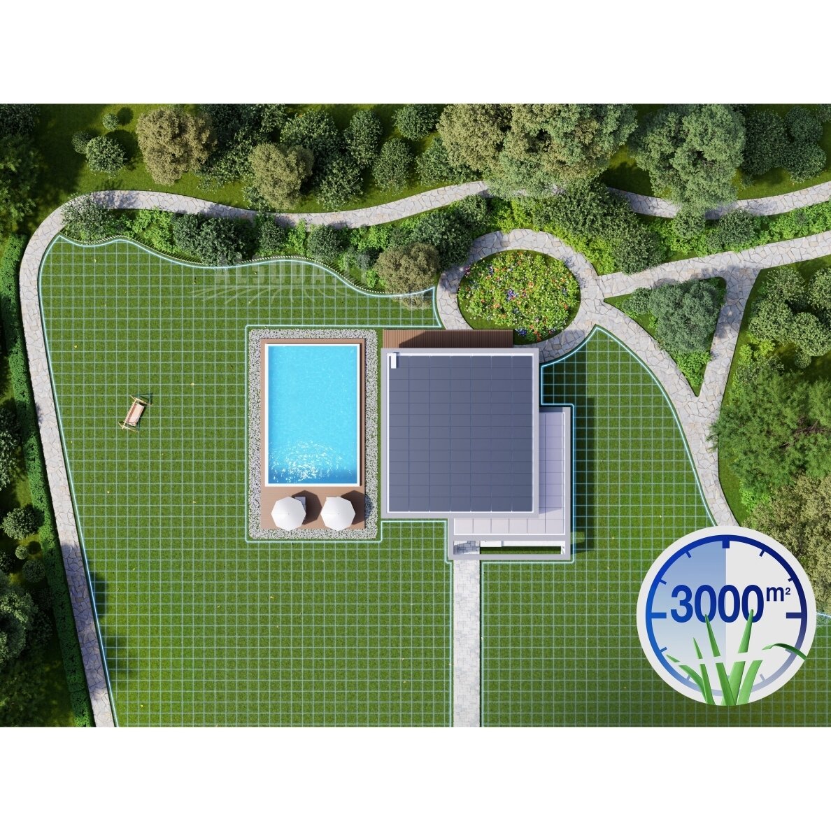 Belaidis Ecovacs GOAT A1600 LiDAR PRO vejos robotas su trimeriu, 16 arų 6 Belaidis Ecovacs GOAT A1600 LiDAR PRO vejos robotas su trimeriu, 16 arų 6