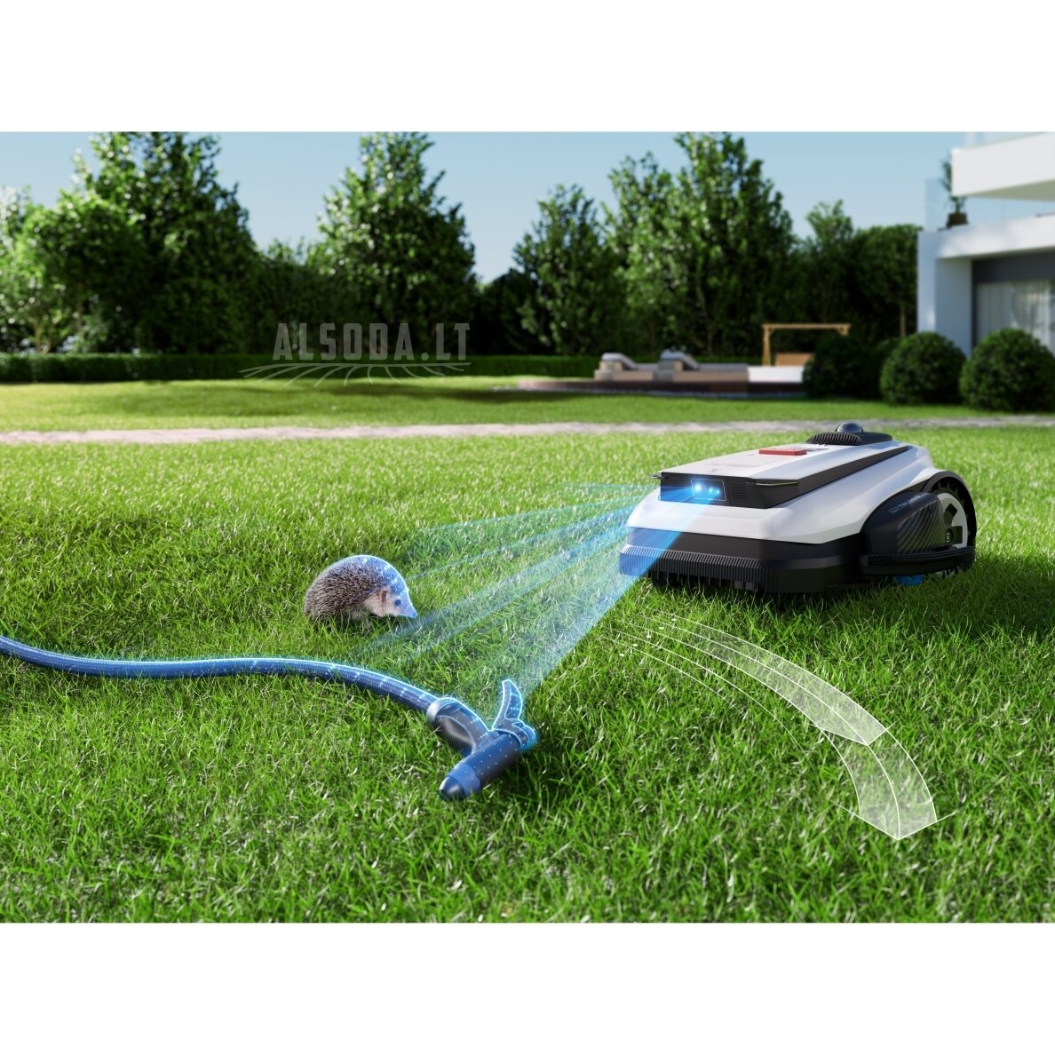 Belaidis Ecovacs GOAT A1600 LiDAR PRO vejos robotas su trimeriu, 16 arų 8