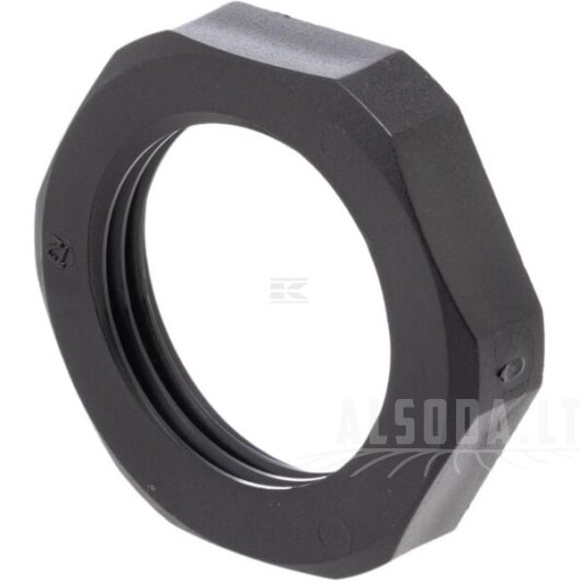Veržlė M20x1.5, juoda Veržlė M20x1.5, juoda