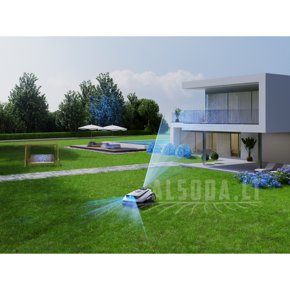 Belaidis Ecovacs GOAT A1600 LiDAR PRO vejos robotas su trimeriu, 16 arų 7 Belaidis Ecovacs GOAT A1600 LiDAR PRO vejos robotas su trimeriu, 16 arų 7